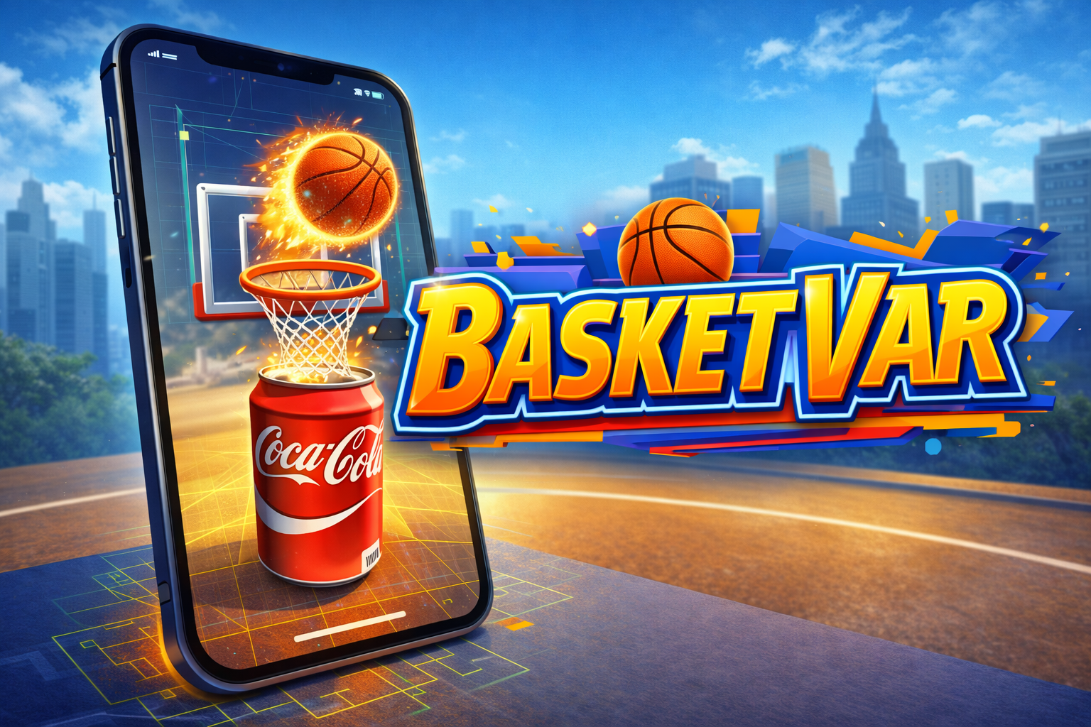 BasketVar AR gameplay screenshot